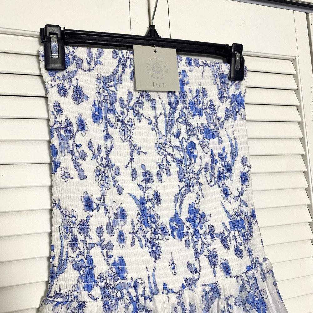Anthropologie J Gee Small Maxi Dress Cottagecore Coquette Feminine Romantic NWT - Picture 3 of 6